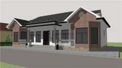 3D graphic of LGS framed house designed for client