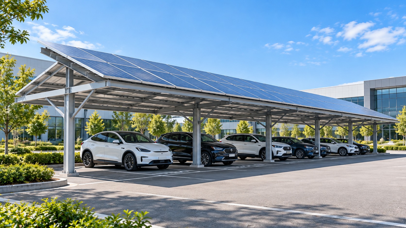 Light Steel Solar Carport