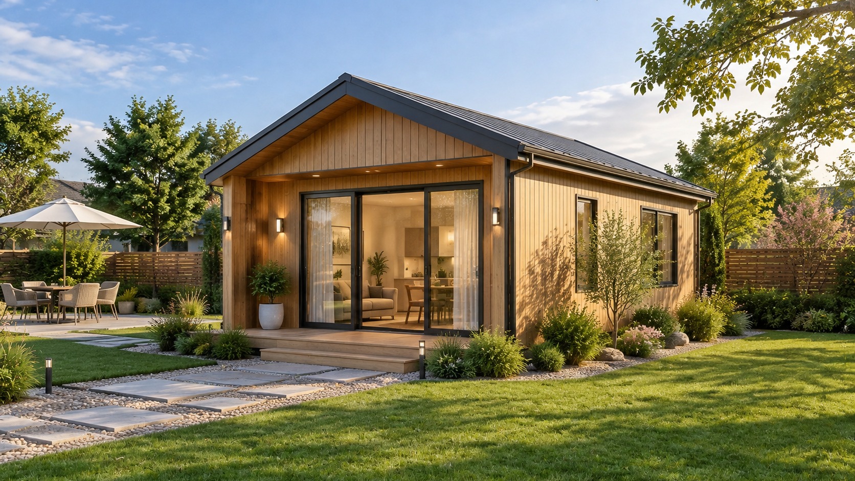 Backyard Light Steel ADU - One-Bedroom Prefab Granny Flat